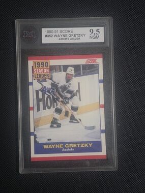 1990-91 Score Hockey Card Holder - Wayne Gretzky